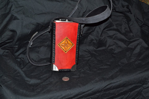 tall red 12oz flask holder